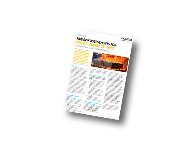 Fire Risk Assessments for ESS | Fact Sheet