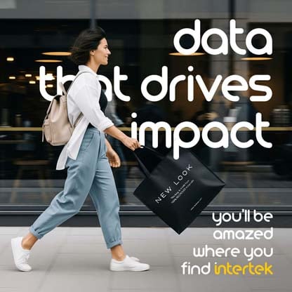 Woman walking with a shopping bag with a motion blur on the background