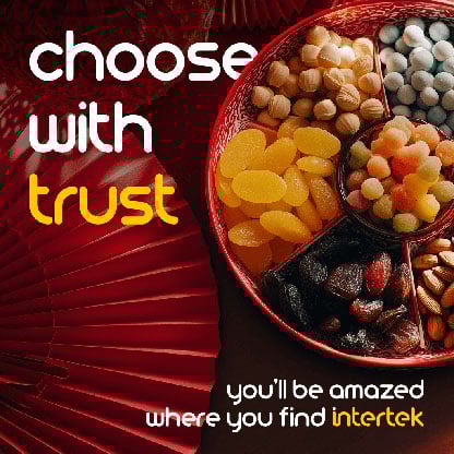 A plate full of Chinese New Year's snacks